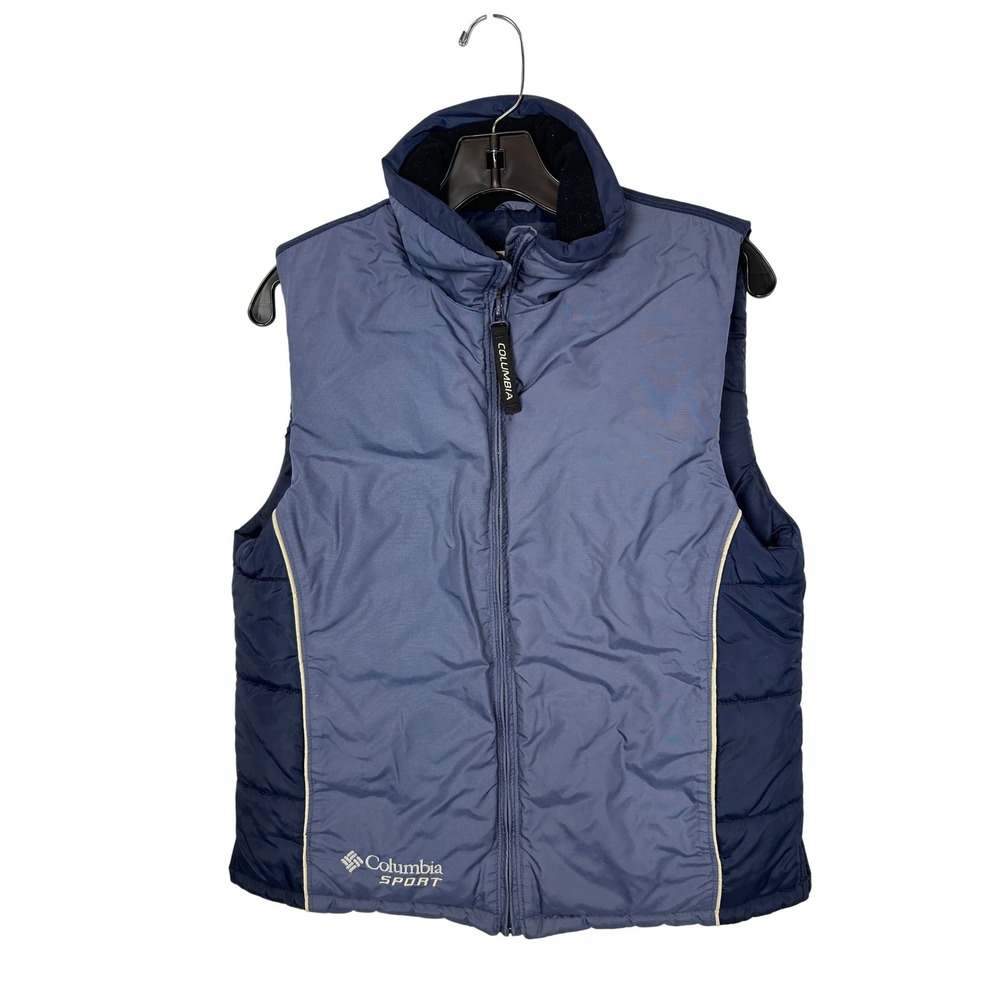 Vintage Columbia Sport Blue Puffer Vest Gorpcore Outdoor‎ Womens Small